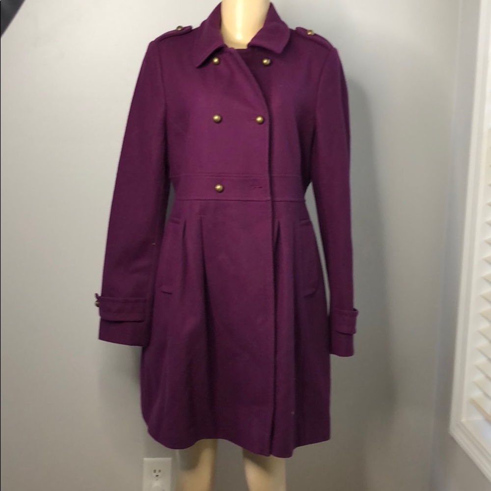 Tommy Hilfiger Purple wool blend coat